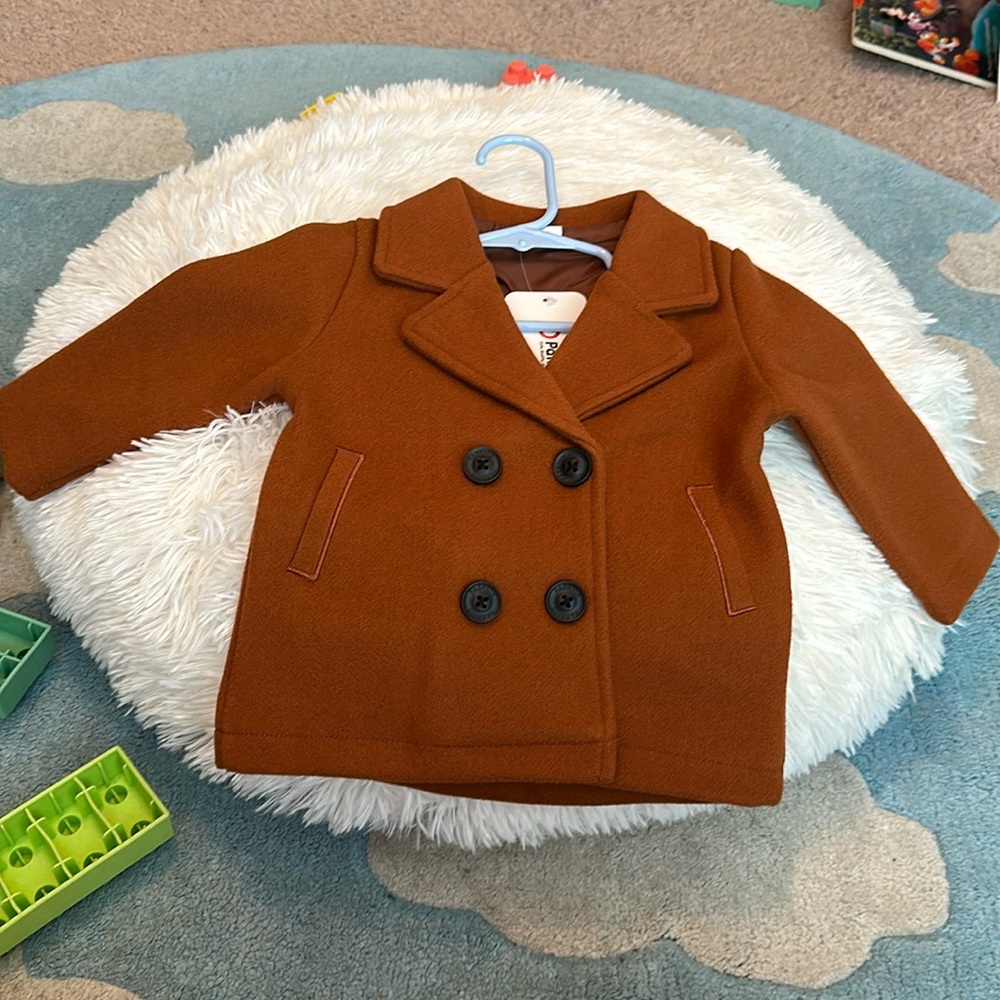 NWT 6-9m Peacoat